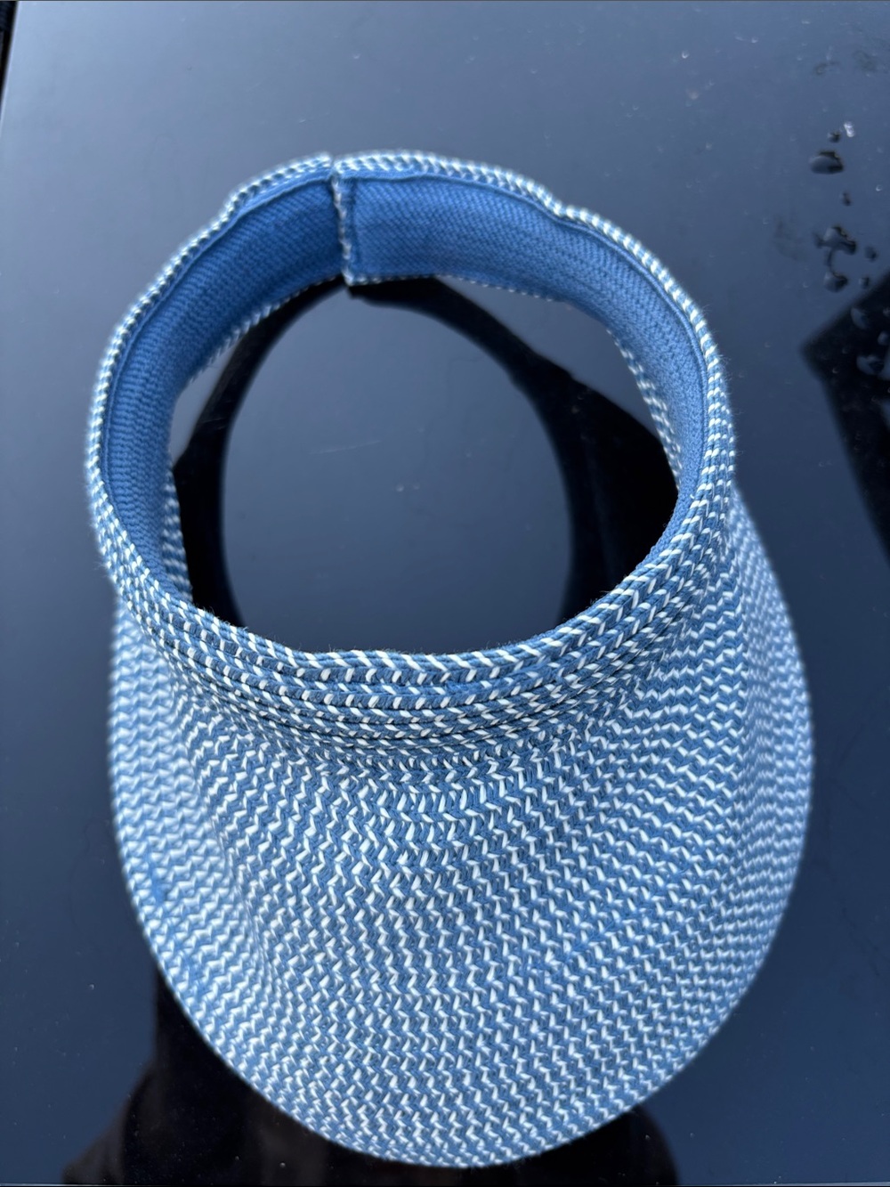 Light Blue Woven Sun Visor - Unbranded
